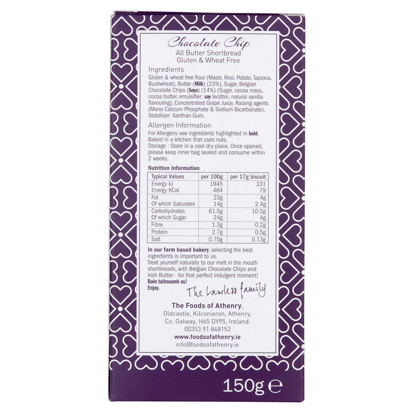 Chocolate Chip All Butter Shortbread