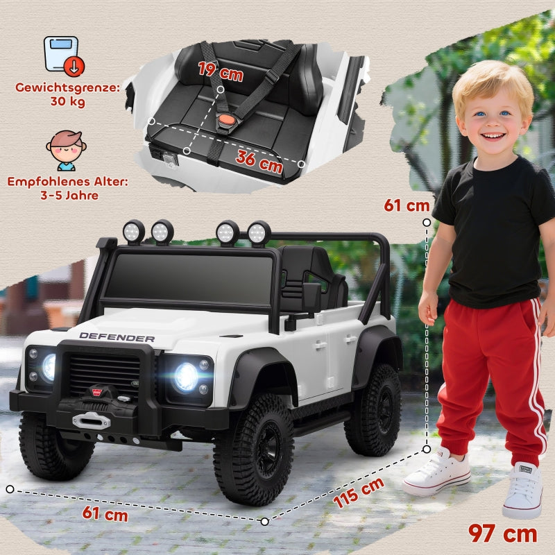 AIYAPLAY Children's Electric Car: Land Rover Defender