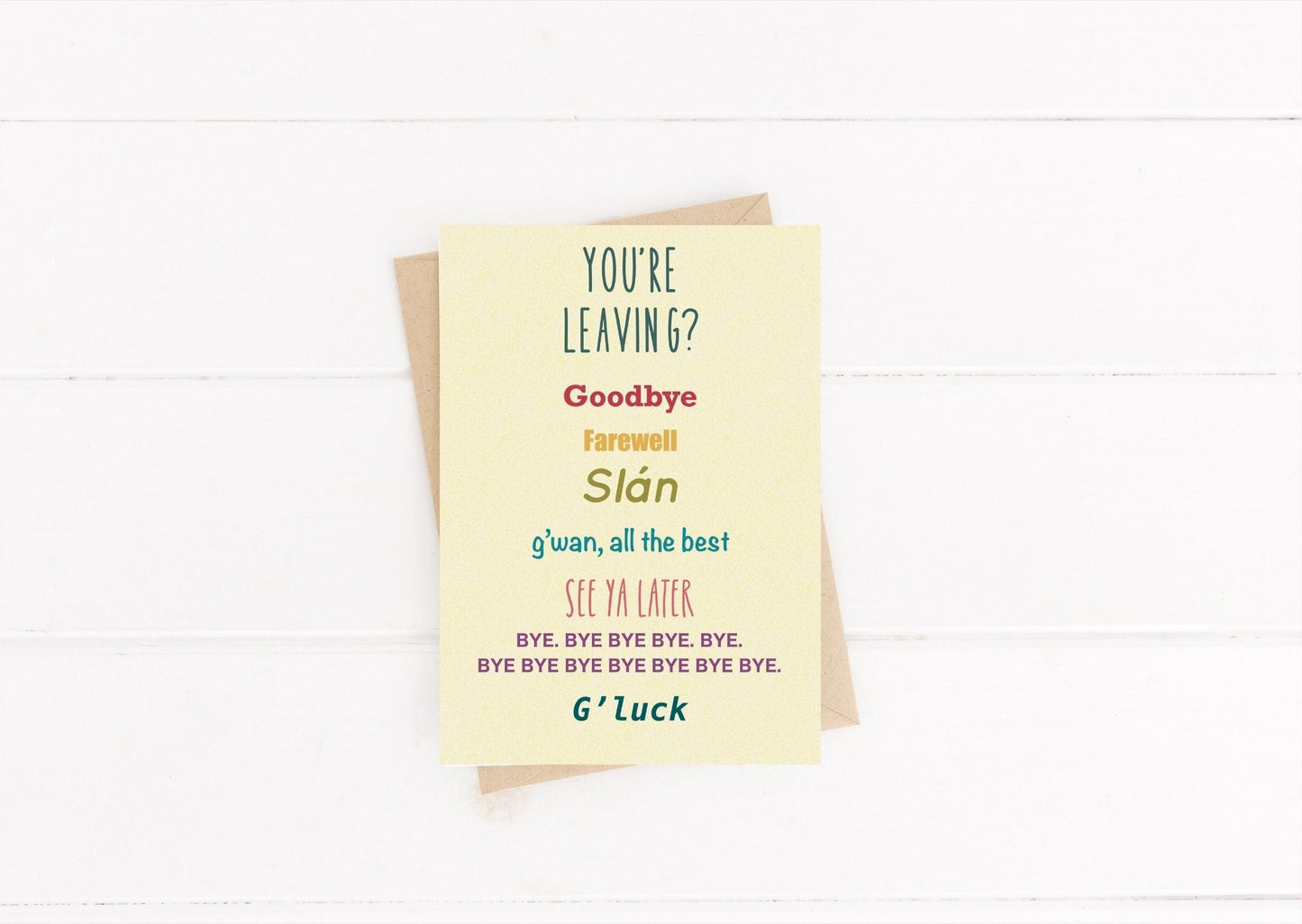 Farewell Card