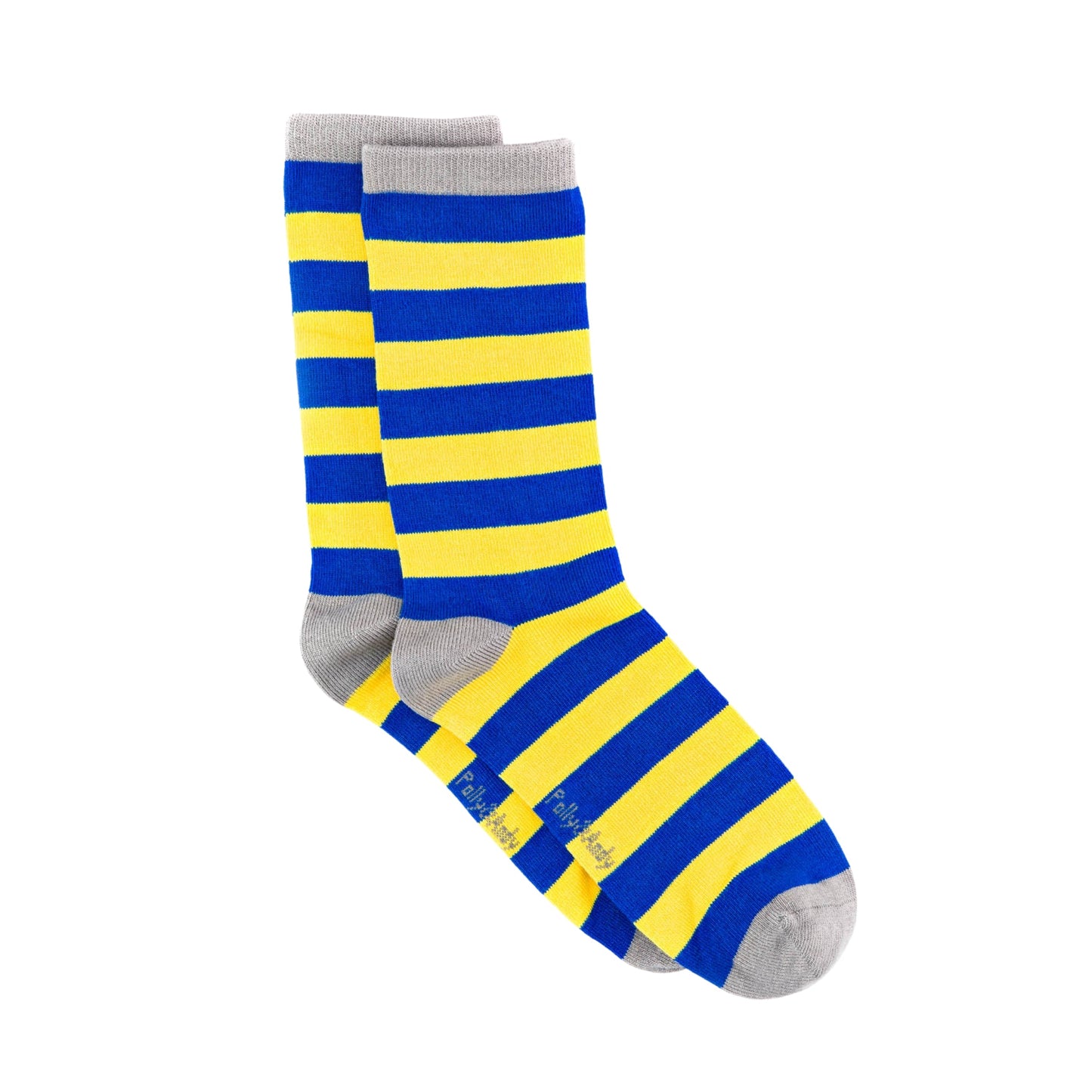 Blue & Yellow Stripe Bamboo Sock (seamless toe)