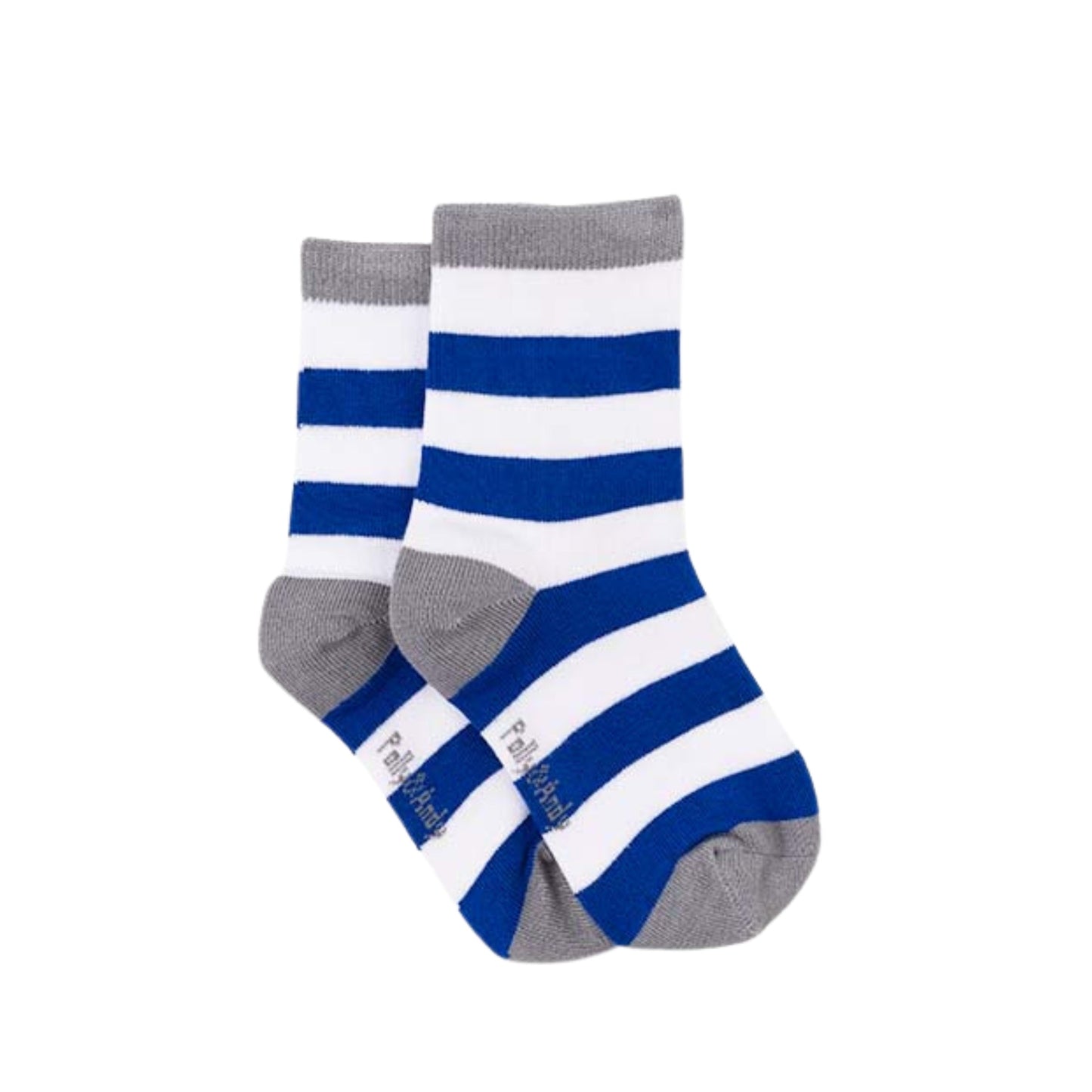 Blue & White Stripe Bamboo Sock (seamless toe)