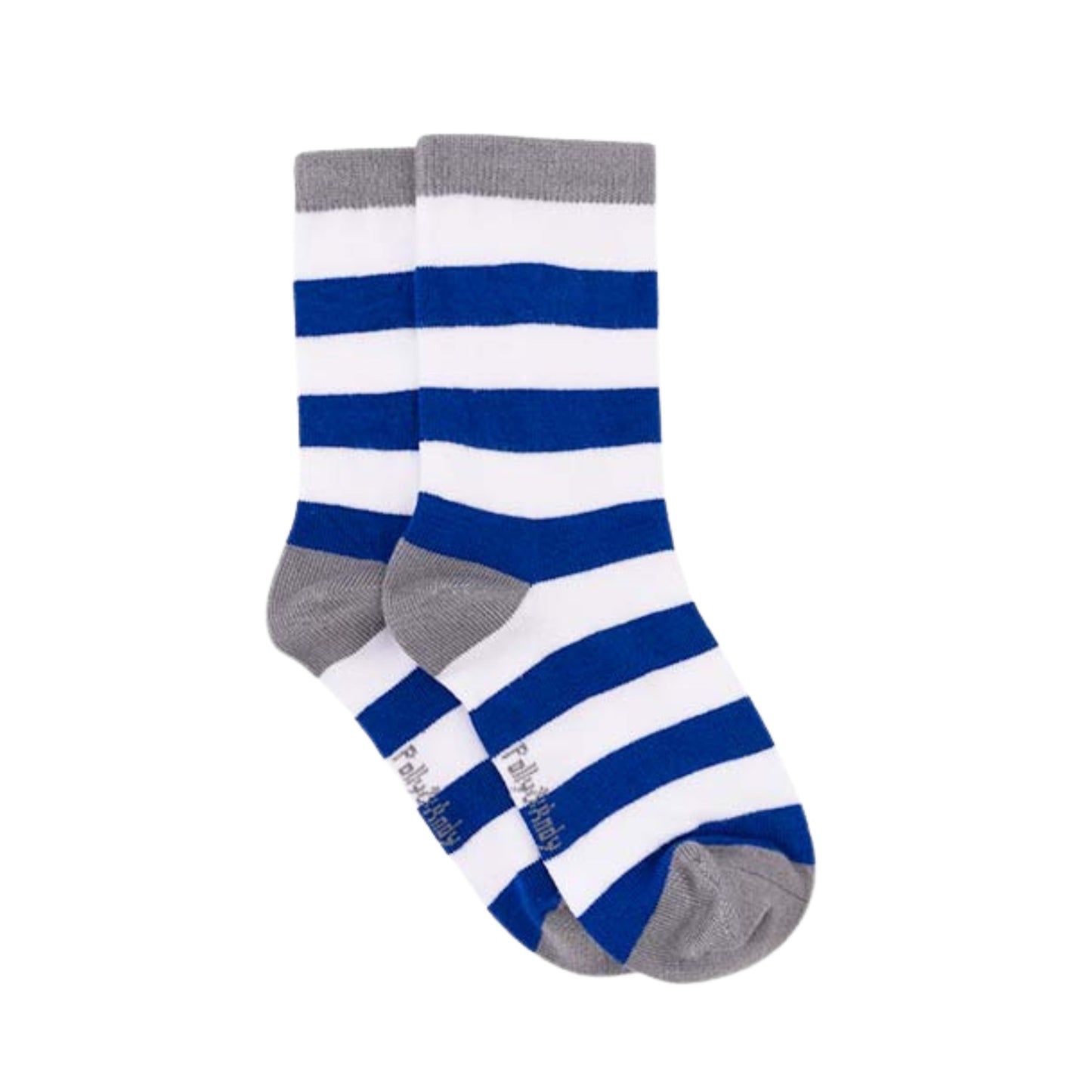Blue & White Stripe Bamboo Sock (seamless toe)