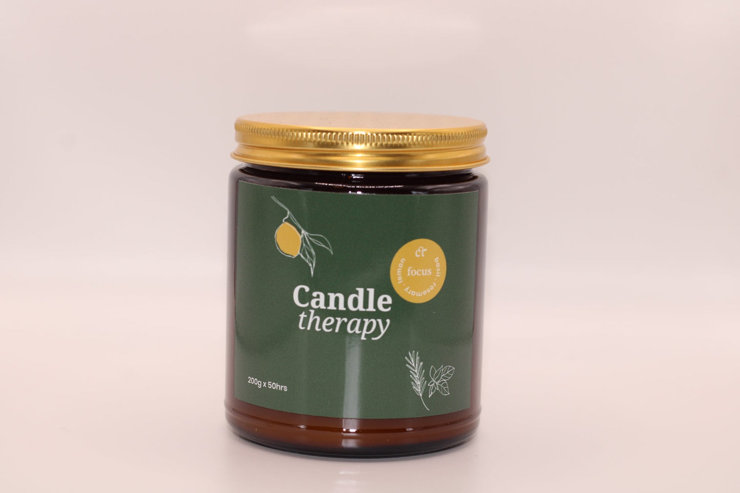 Focus Aromatherapy Oil Soy Wax Candle