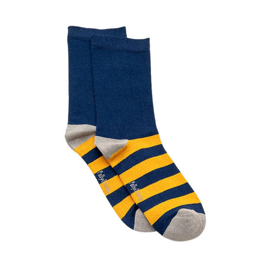 Soft Top - Bamboo Navy Sneaky Seamless Sock