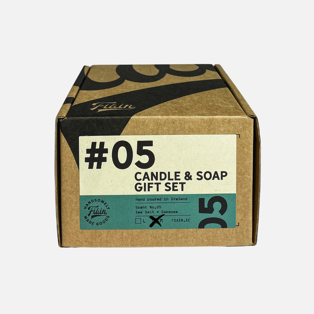 Candle & Soap Gift Set | Mini: 03 | Leather & Oudh