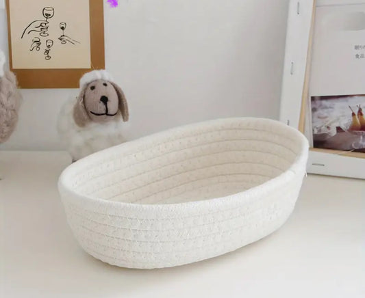 Woven White Basket