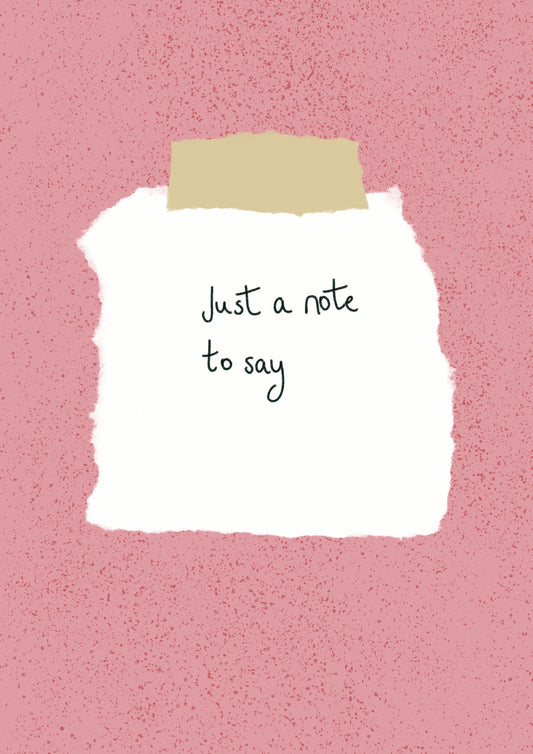 Just a Note...