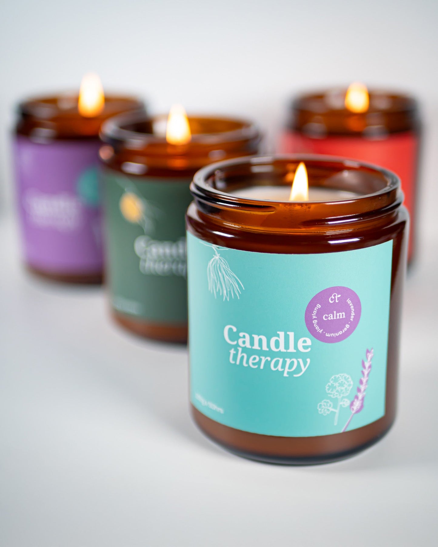 Calm Aromatherapy Soy Wax Candle