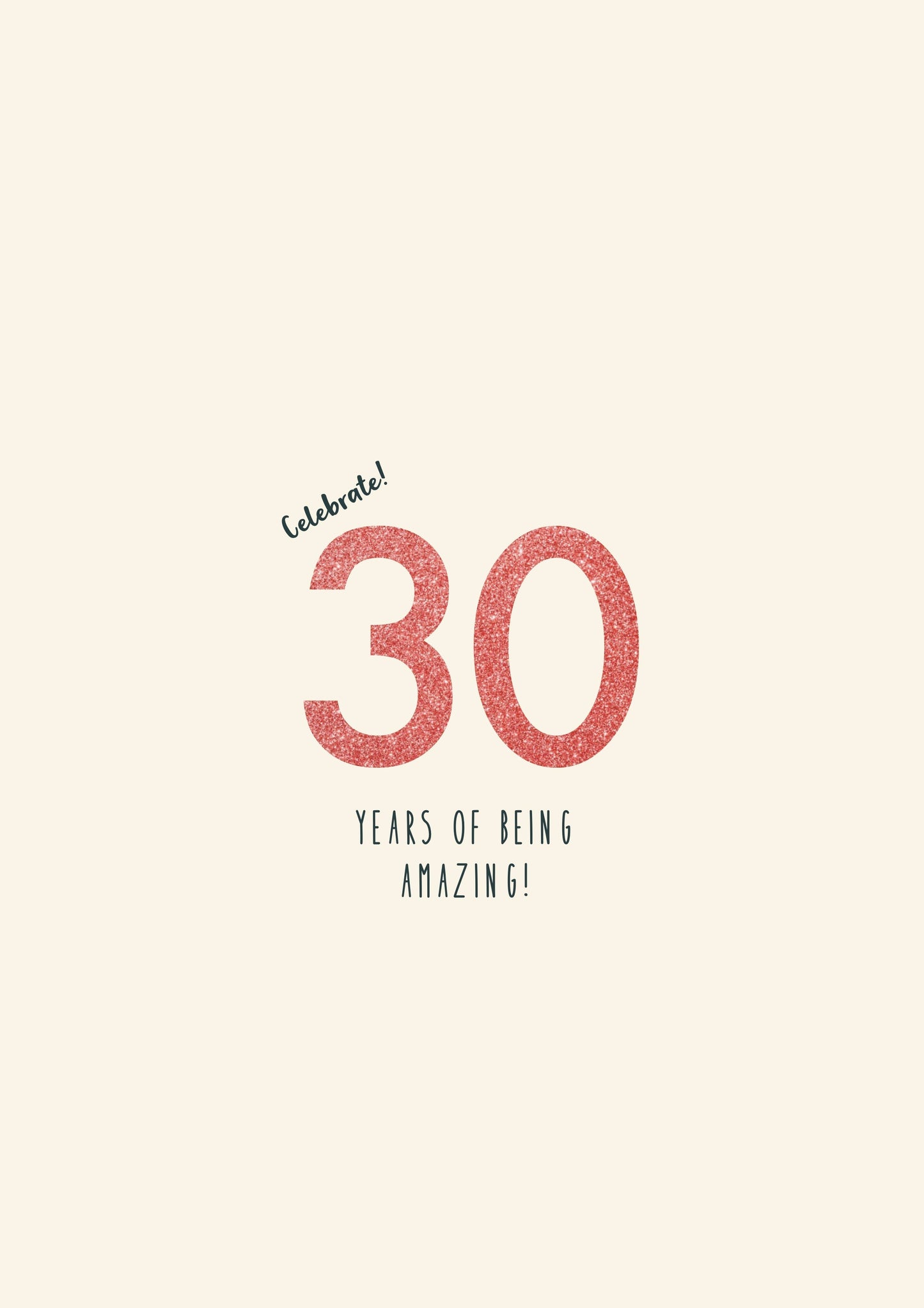 Celebrate! 30 years of being amzing