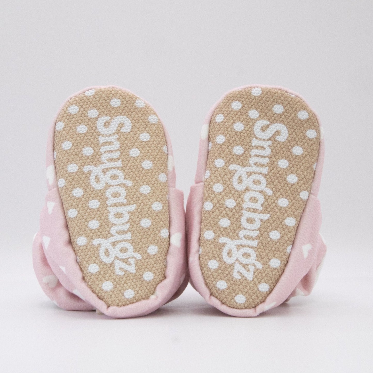 Pink - Baby Booties That Stay-On With Non-Slip Soles | Snugabugz