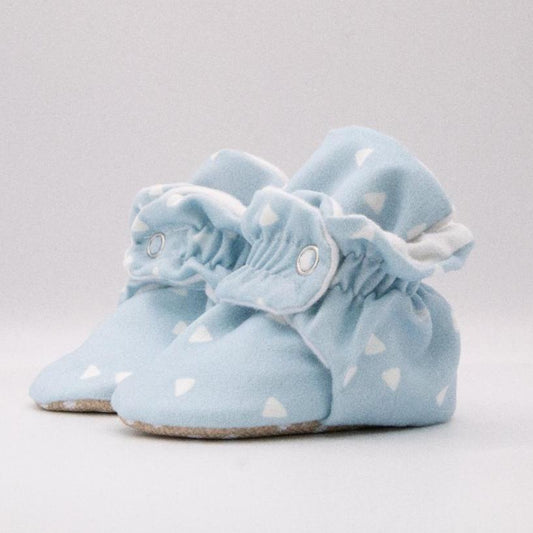 Blue - Stay On Baby Booties With Non-Slip Soles | Snugabugz