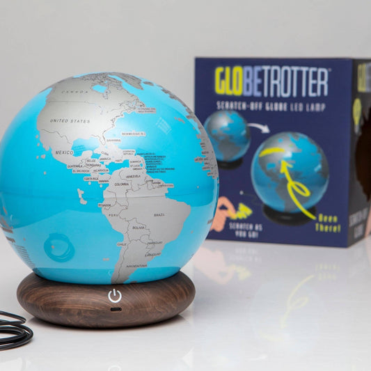 Globe Trotter Light-Up LED Scratch Off World Map